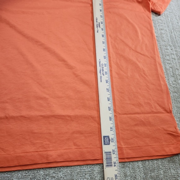 Polo Ralph Lauren Shirt Men XLT NEW Jersey Crewneck T Shirt Orange Green Pony - Picture 6 of 11